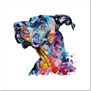 Great Dance Pop Art Water Colors for Dog Lover Posters and Art